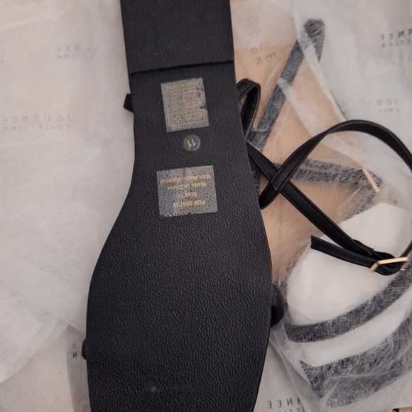NIB Journee Collection Black Veena Sandal sz 11 - Picture 4 of 6